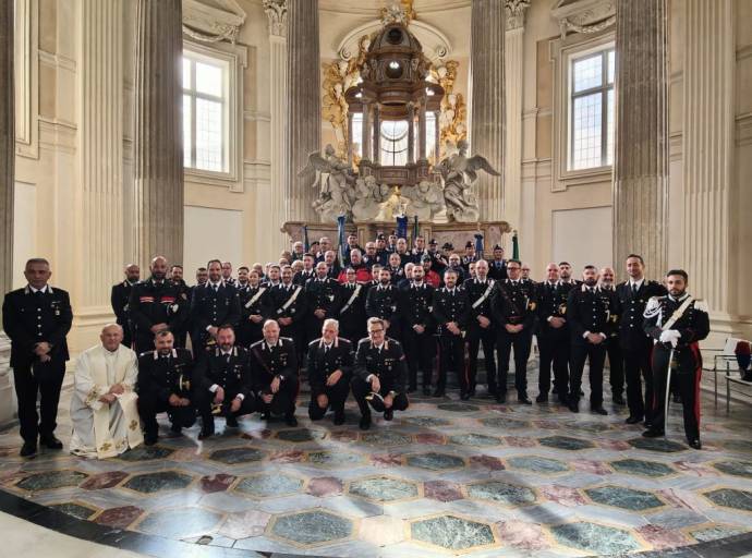 Le istituzioni al fianco dei carabinieri. Celebrata oggi a Venaria Reale la Virgo Fidelis, patrona della Benemerita